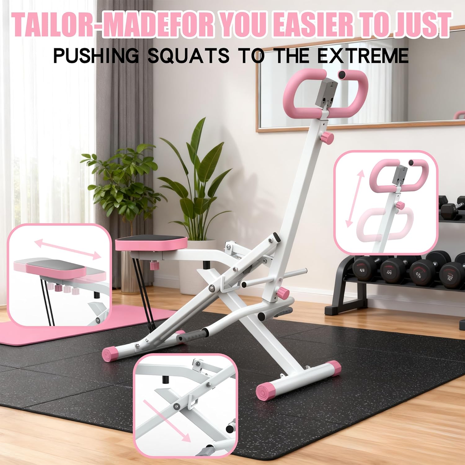Home Gym Hip Thrust Machine - Ev İçin Squat Makinesi, Kalça Kası