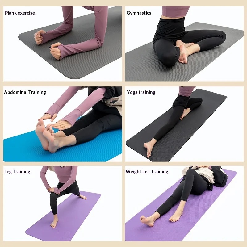Home Gym Yoga Mat - Ekstra Kalın Kaymaz Yoga Matı Darbe