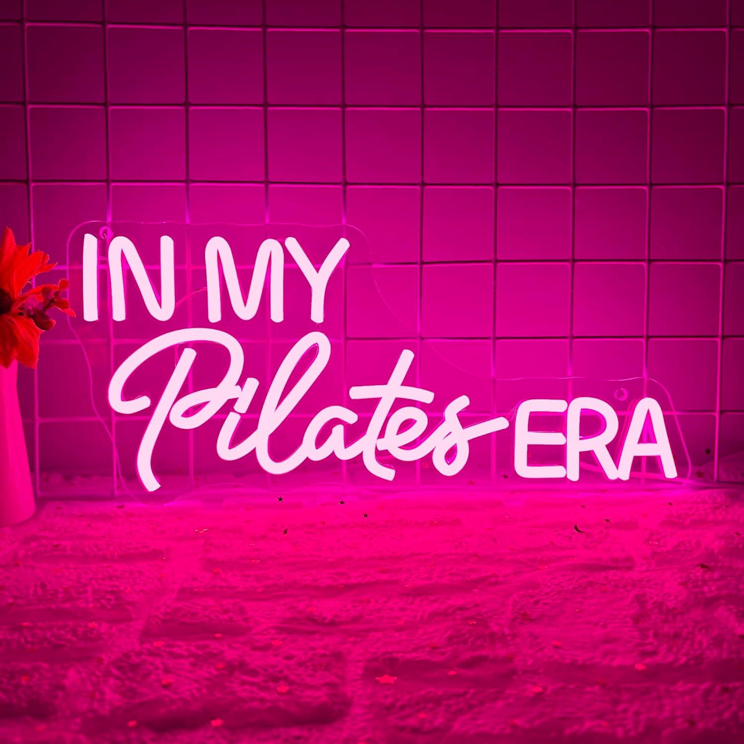 Home Gym Yoga Room - Pilates Dönemimde Neon Tabela Kısılabilir LED