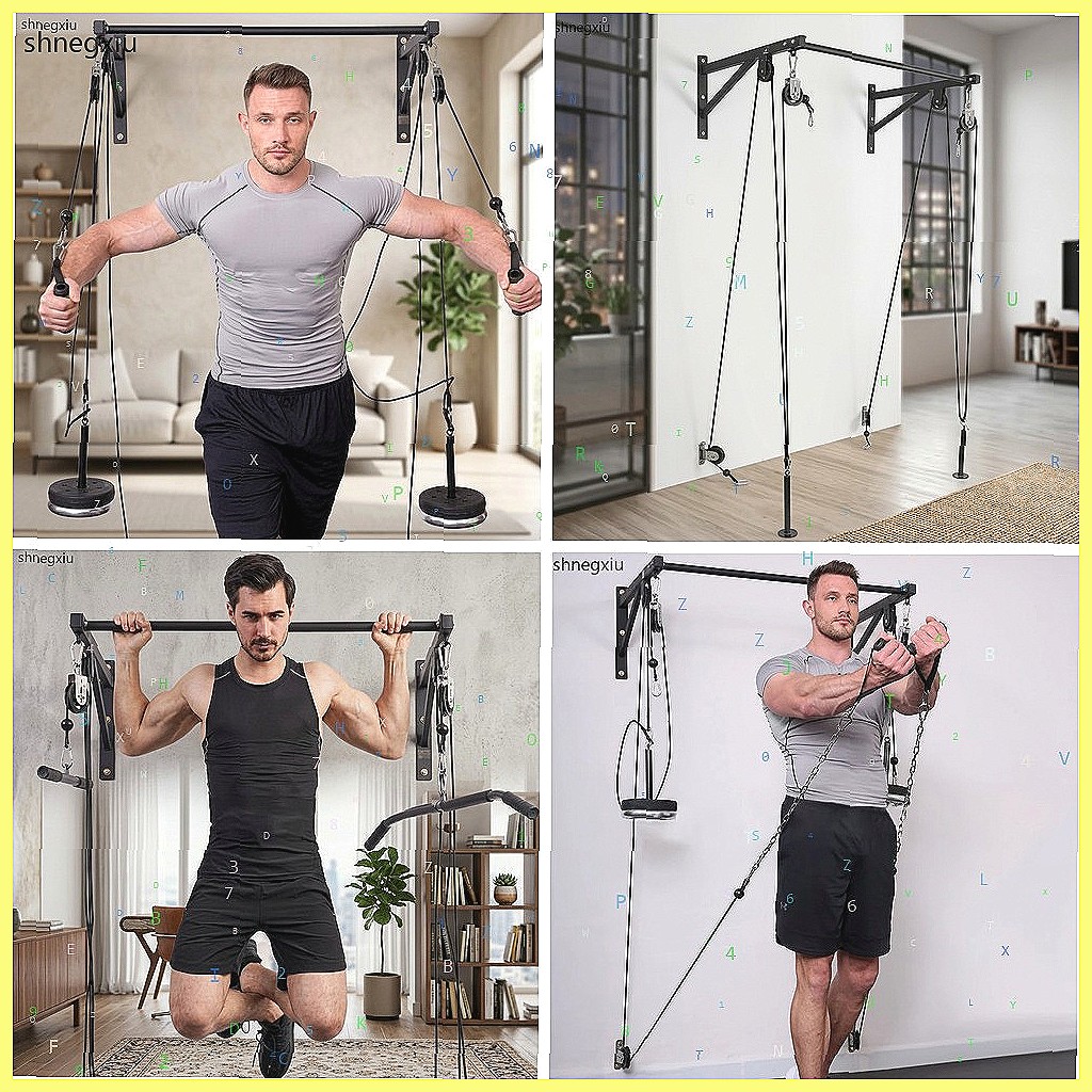 Home Gym Pulley System - Duvara Monte Edilebilir DIY Fitness Makara