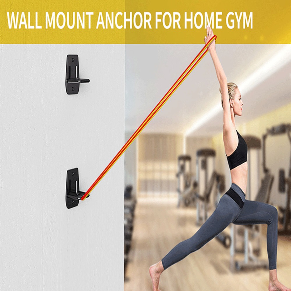 Home Gym Training - 3 Adet Siyah Egzersiz Bandı Duvar