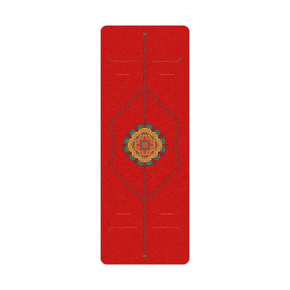 Home Gym Yoga Mat - Zen kafiye buzlu Pu doğal kauçuk