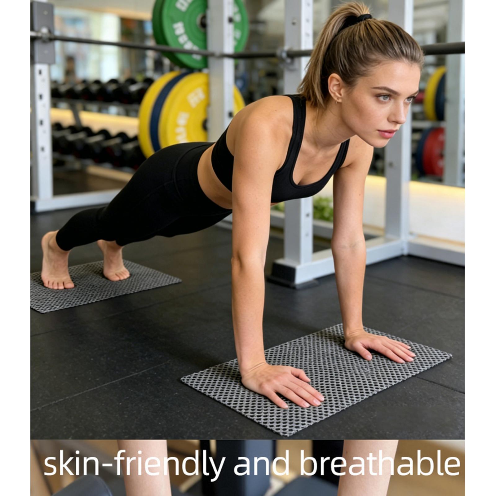 Home Gym Yoga Mat - 2 adet/takım Pilates kaymaz Mat istikrarlı