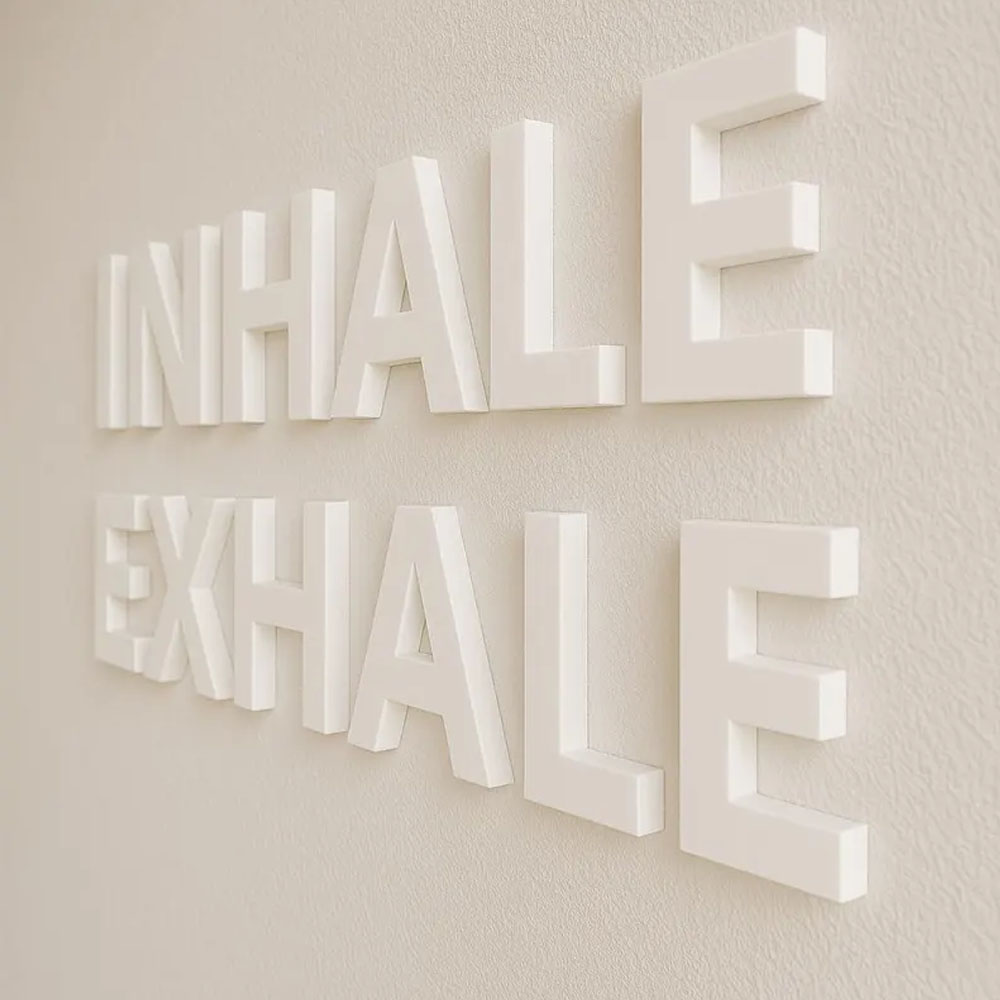 INHALE EXHALE Duvar Yazısı Yog - Home Gym Yoga Room incelemesi ve fiyatı