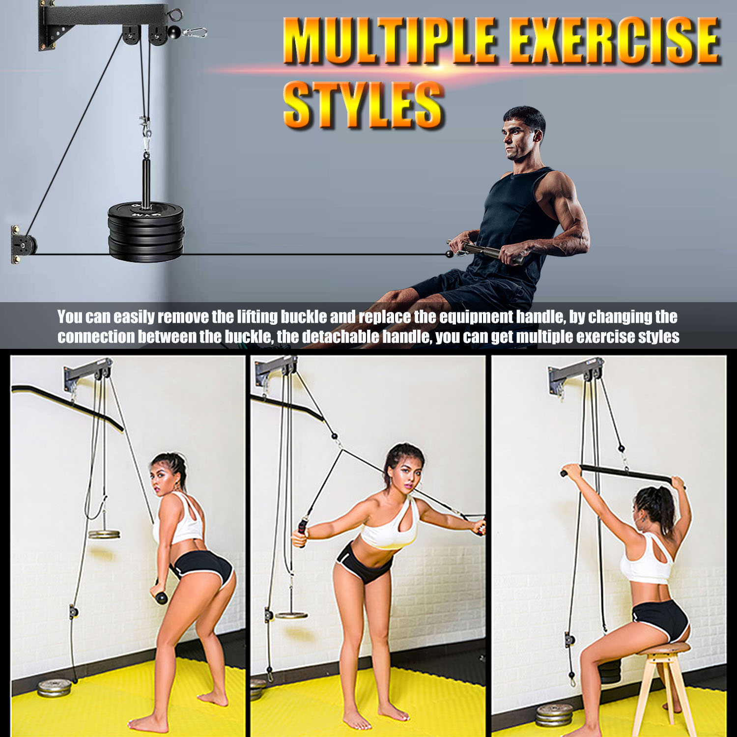 Fitness Duvara Monte Kasnak Si - Home Gym Pulley System incelemesi ve fiyatı