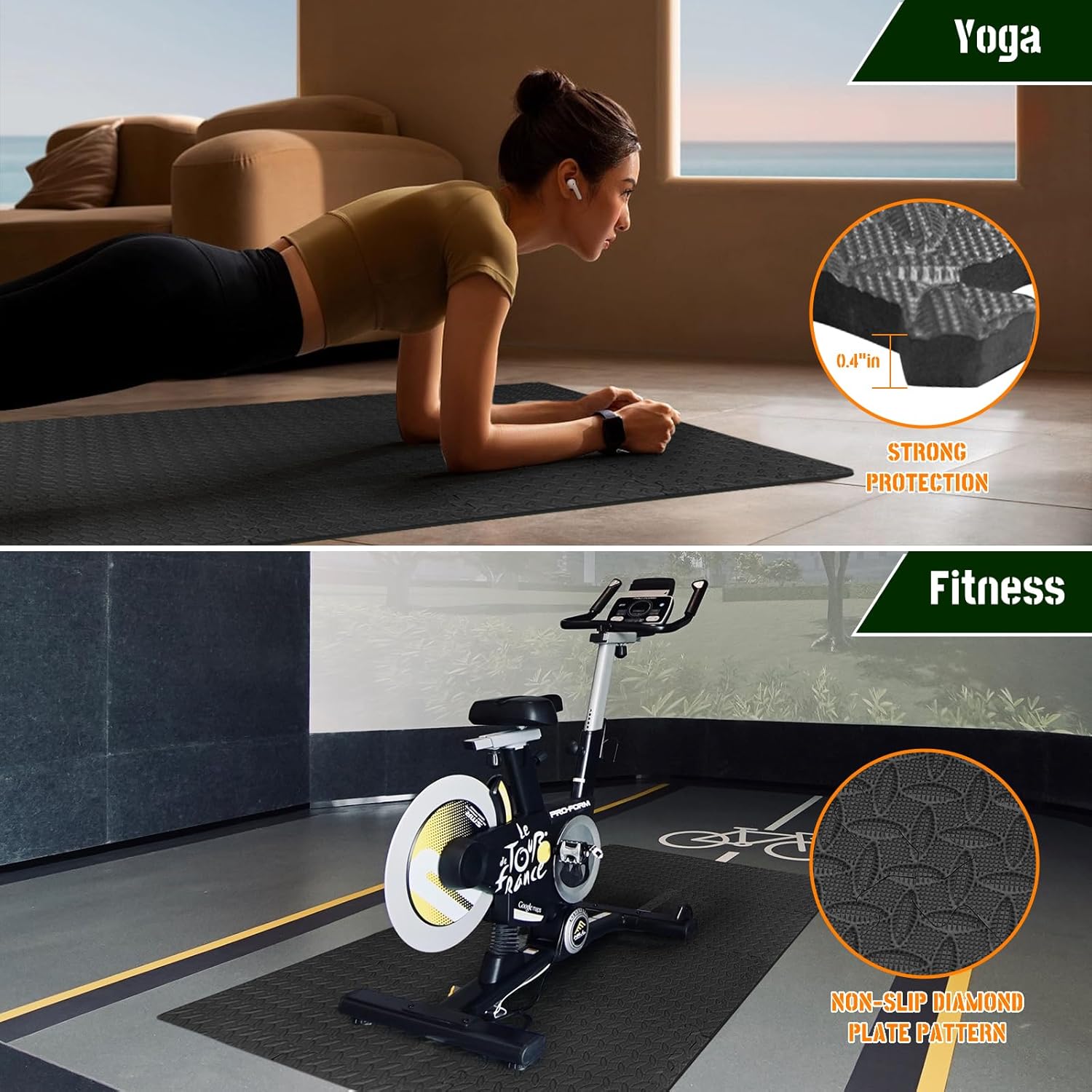 60cm EVA Köpük Spor Salonu Zem - Home Gym Yoga Mat incelemesi ve fiyatı