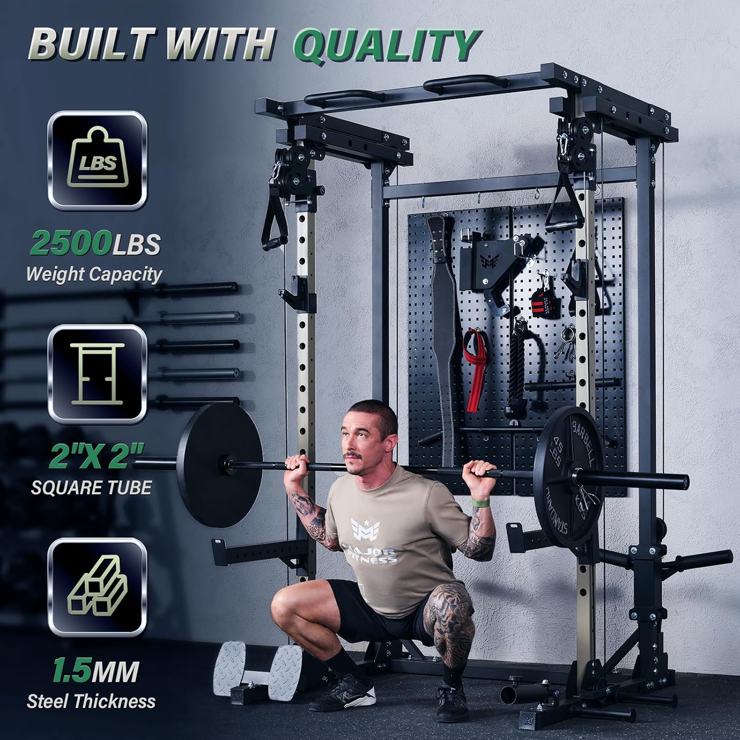 Drone3 Power Rack, 2500lbs Çok - Home Gym Pulley System incelemesi ve fiyatı
